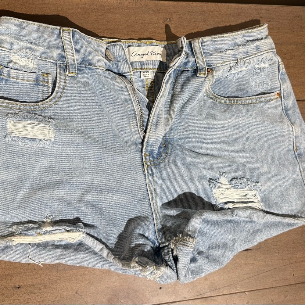 💸CLEARANCE 4/$15💸 Angel Kiss Blue High-Waisted Jean Shorts